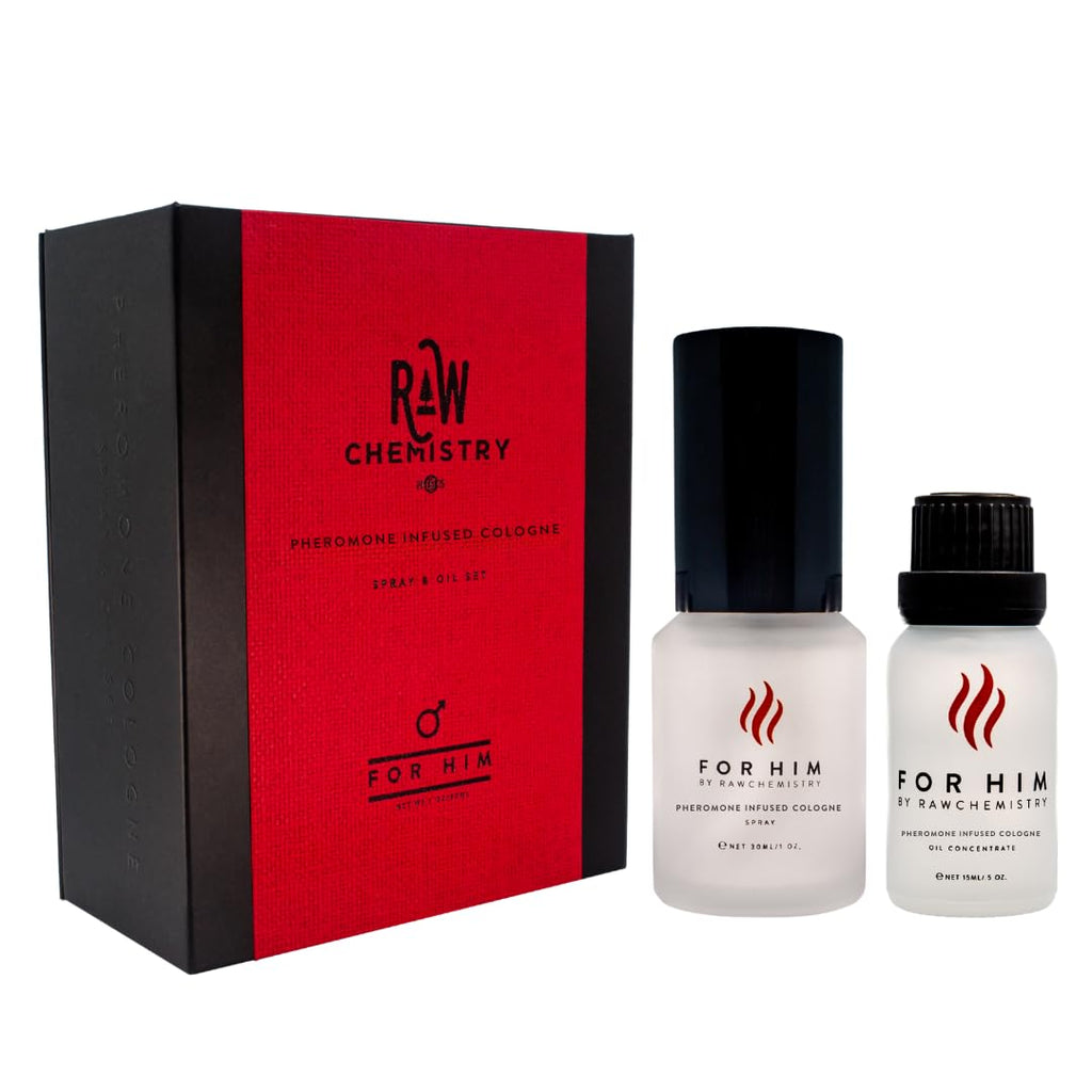 RawChemistry For Him, Pheromone Infused Cologne Spray - Bold, Extra Strength Infused Formula 1 Fl. oz