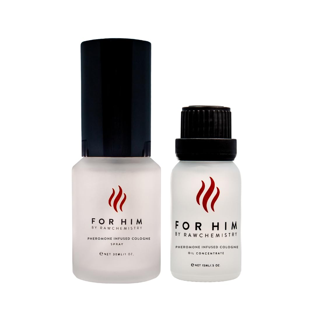 RawChemistry For Him, Pheromone Infused Cologne Spray - Bold, Extra Strength Infused Formula 1 Fl. oz