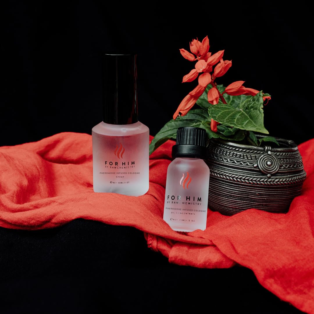 RawChemistry For Him, Pheromone Infused Cologne Spray - Bold, Extra Strength Infused Formula 1 Fl. oz