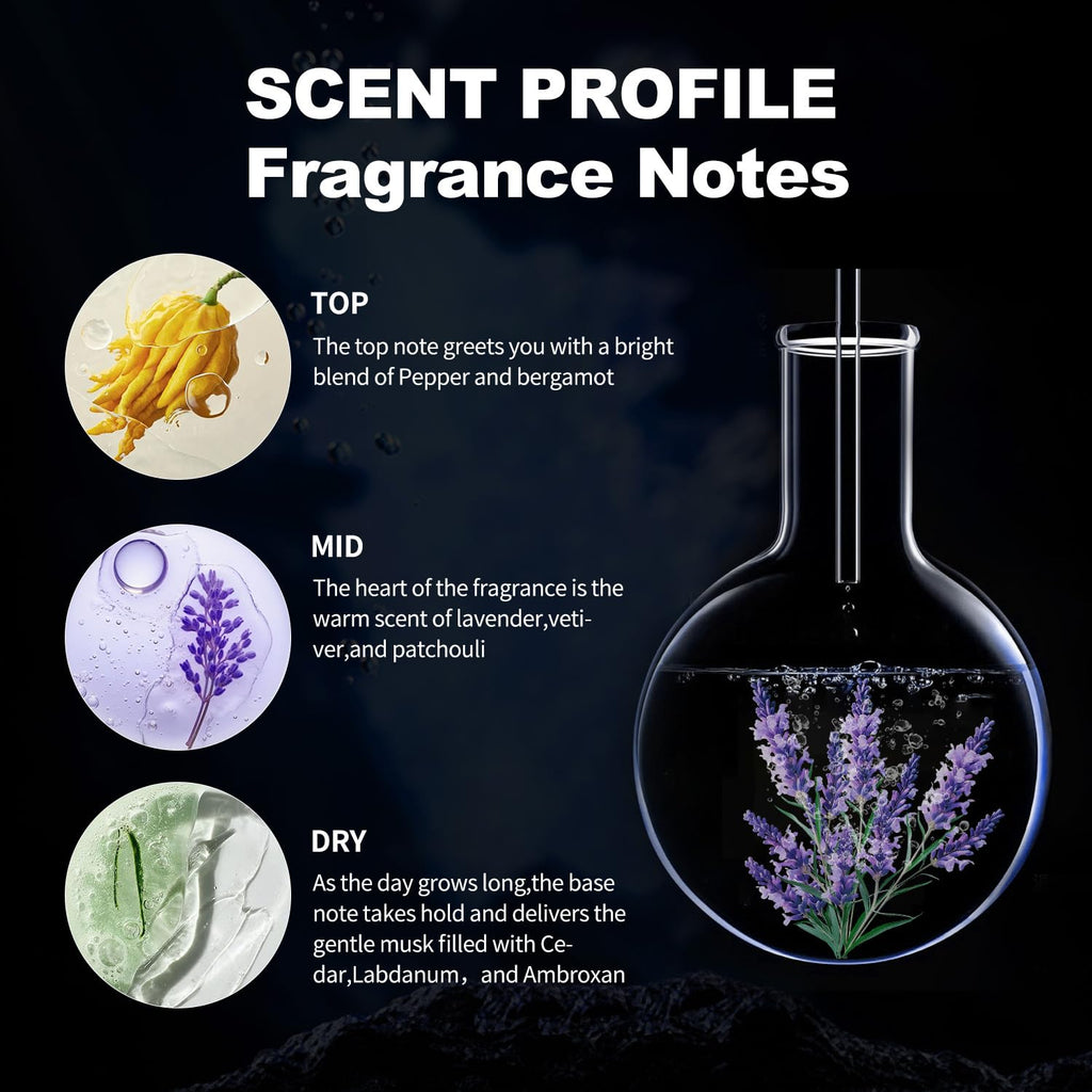 Men's hypnotic perfume, men's eau de toilette, (Philo_mone) fresh, warm, unique, rich fragrance 1.7 Fl Oz/50 ML Holiday Gift long-lasting fragrance spray, portable cologne perfume, affordable